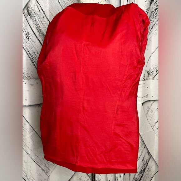 Vintage Elliott Lauren Red Double Breasted Blazer Gold Buttons 6 - Picture 7 of 9